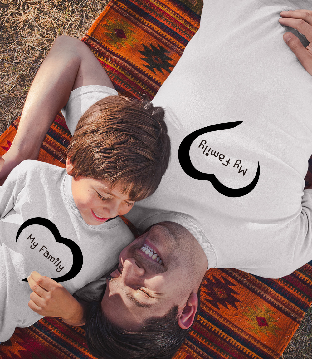 221 가족티 하트 마이 패밀리 